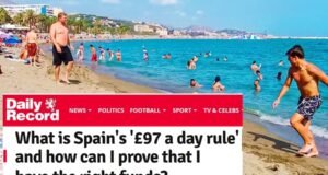 El Ministerio español denuncia que la norma de entrada de 97 libras esterlinas/día es un bulo de los medios de comunicación británicos