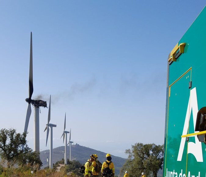 Fire in Lújar