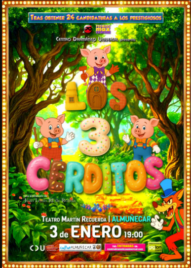 Los Tres Cerditos en Navidad