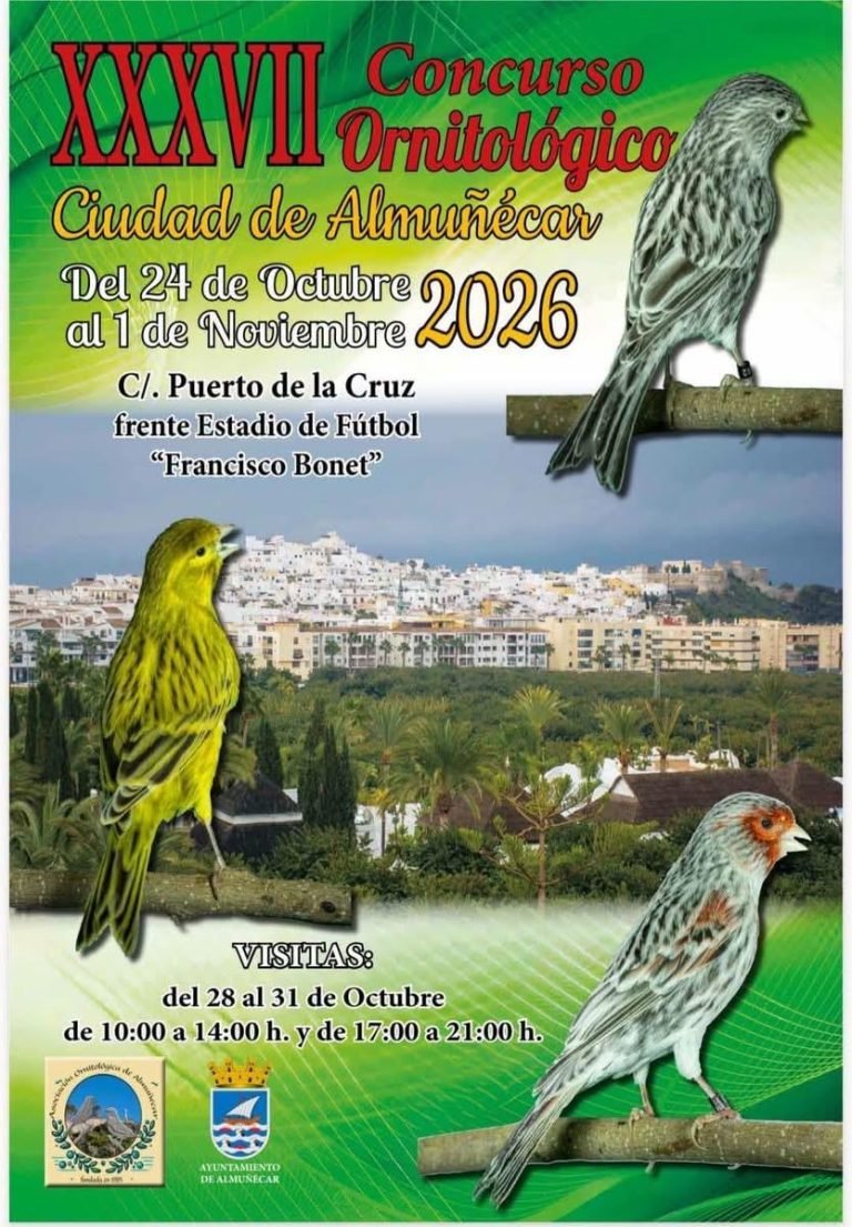 XXXVII CONCURSO ORNITOLÓGICO CIUDAD DE ALMUÑÉCAR