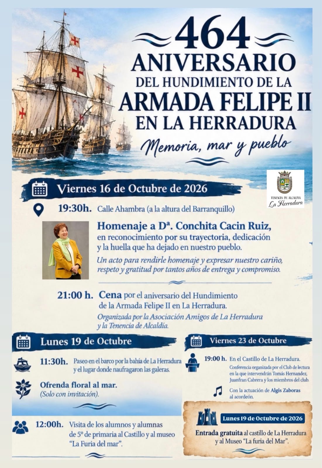 464 Aniversario del Hundimiento de la Armada de Felipe II en La Herradura